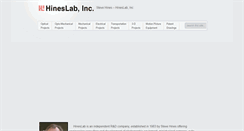 Desktop Screenshot of hineslab.com