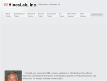 Tablet Screenshot of hineslab.com